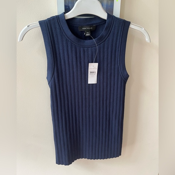 NWT Ann Taylor Ribbed Sweater Shell - Picture 4 of 5